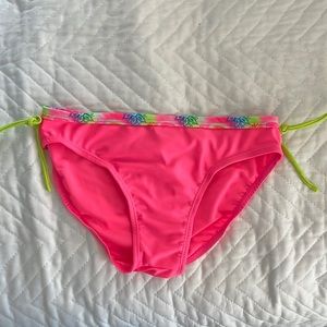 Girls pink bikini bottoms size 7-8